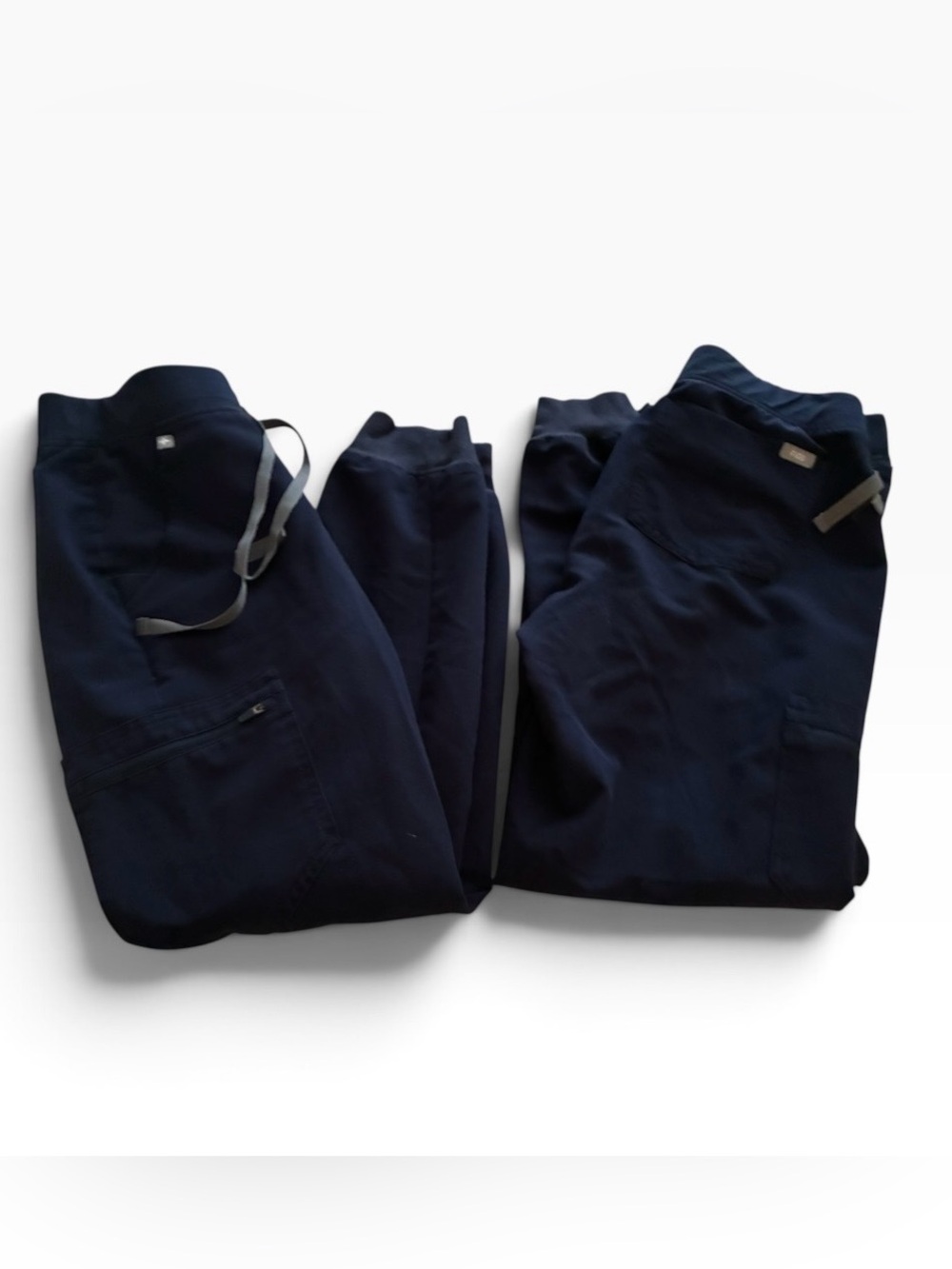 Figs Women's Small Technical Collection Scrub Pants Blue Jogger (2 pair) Sz S
